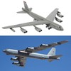 HANGOU 1/200 B-52 Model Fighter Jet Plane Model Alloy Diecast