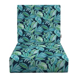 RSH DECOR: Deep Seating Foam Cushion Set | 25” x 25” Seat | All-Weather Spun Fabric | Water and Fade-Resistant | Outdoor Chair Cushion Set for Patio Furniture | Crestwood Marine