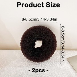 Hair Donut Bun Maker Hair Bun Shaper Ring Style Bun Ring Style Donut Bun Shaper Easy Bun Maker for Hair Chignon Hair Small Doughnut Shaper Hair Accessories for Short Thin Hair Women Girls (Medium)