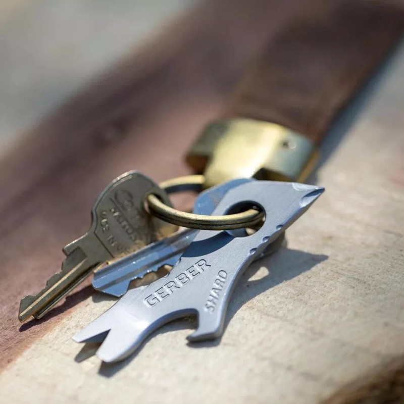 Gerber Gear Shard 7-in-1 Keychain Bottle Opener Multitool With Screwdriver,