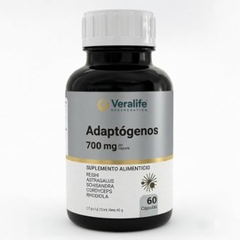 Veralife Adaptogenos Rhodiola Reishi Cordyceps Capsulas 700