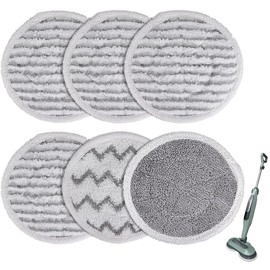 Sgizoku S7000 Pads Replacement Steam Mop Pads Compatible with Shark S7000AMZ S7001 S7001TGT S7000 S7201 S7000C Series Reusable Mop Refill, Steam & Scrub All-in-One Hard Floor Steam Mop (4 Pack)