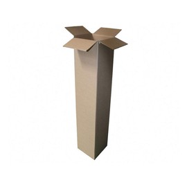 VEPATIM Folding Cardboard Shipping Tubes 1100 x 200 x 200 mm Single Corrugated Brown