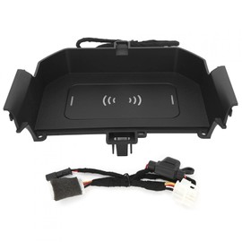 Cargador inalámbrico rápido, 9-16V 15W Cargador inalámbrico 7.5W para iOS Placa de carga Ajuste por inducción para 5 Series G30 2017-2020 Soporte 5W  