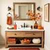 Fall Soap Dispenser with Pump Pumpkin Maple Leaf Bathroom Decor
