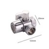 T-Adapter Valve Alloy Shower Diverter Valve 3 Way Diverter Valve
