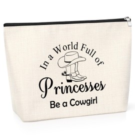 Cowgirl Gifts for Women Cowgirl Makeup Bag Country Girl Gifts for Western Lovers Western Country Cowgirls Gifts Travel Zipper Pouch Cowgirl Boots Cosmetic Bag Western Stuff for Women