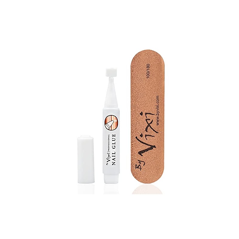 By Vixi 600 pieces MEDIUM ALMOND NAIL SET with FREE