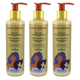 Pantene Gold Series Leche para desenredar 225 ml (paquete de 3)