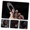 WOONEKY Elegant Wood Hair Stick for Women Black Ebony Wooden