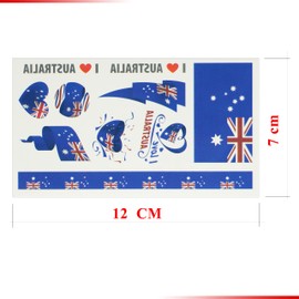 10 sheets Australia National flag Temporary Tattoo fake tattoos stickers markers Love and Support the country
