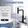 Kitchen Faucet with Pull Down Sprayer: ALEASHA Waterfall Kitchen Faucet