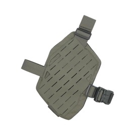 Tactical MOLLE Drop Leg Platform Adjustable Drop Leg Panel with Adjustable Belt & Thigh Straps for Left Leg (RG)