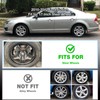 OPKOURE 17" Hubcaps Wheel Covers for 2010-2012 Ford Fusion, ABS