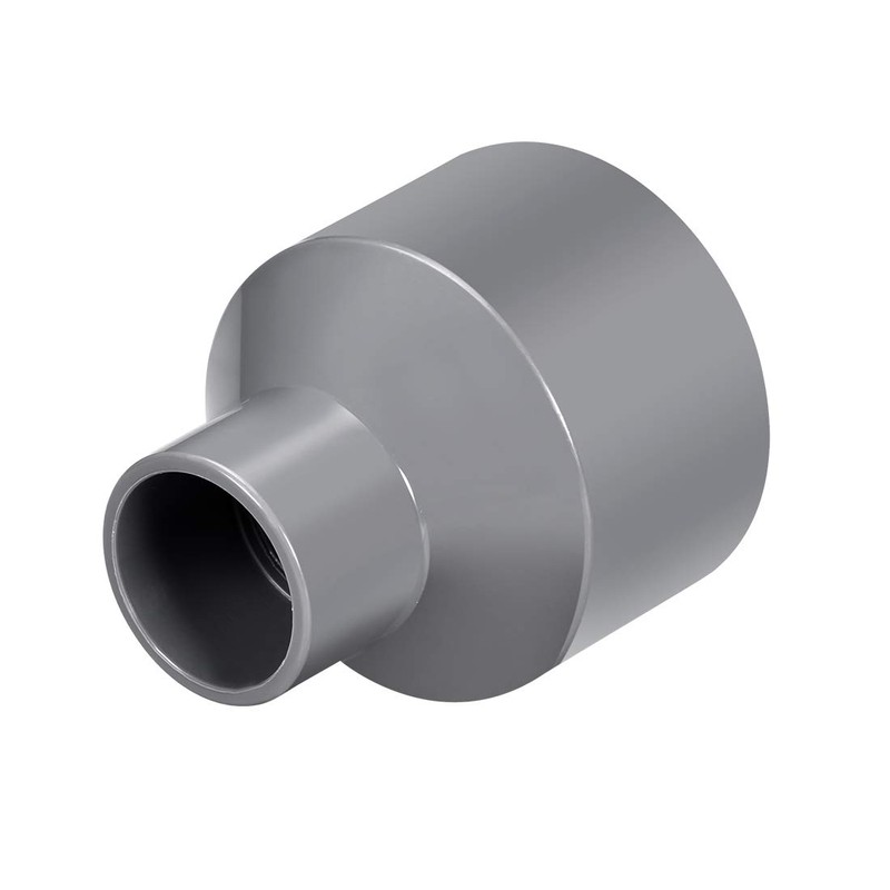 sourcing map PVC DWV Reducing Coupling Schedule 40 Gray 32mm