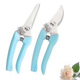 Leize Pruning Shears, Gardening Hand Pruner, Floral Shears, Strong Pruner for Flowers, Branches and Leaves (CreamA)