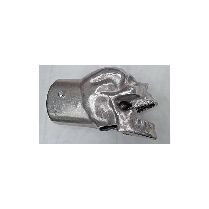 Unpolished Skull Exhaust Tip - 4", 3.5", 3", 2.5", 2.25"