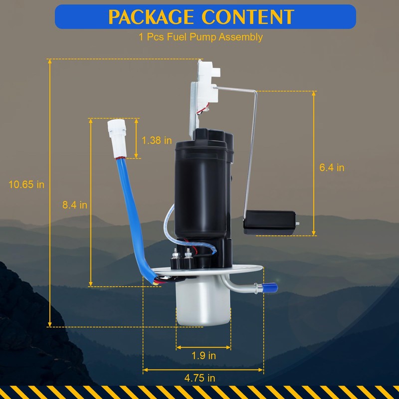 3 PIN 15100-24FB0 Fuel Pump Assembly Compatible with Suzuki Hayabusa