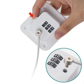 Refrigerator Combination Locks - Safety Fridge Locks for Kids Mini Washer, Cabinet, Drawer,Window, Door Lock (Black White)