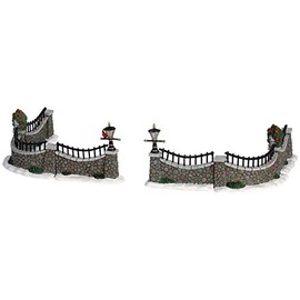 Lemax Village Collection Stone Wall Set of 6 #63576
