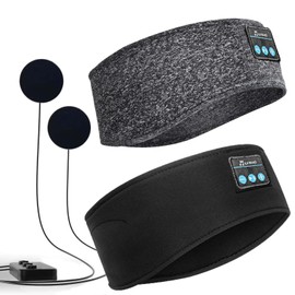 ZRUHIG 2 Sleep Headphones Bluetooth Headphones for Sleeping with Slim Type-C HD Speaker for Side Sleep/Yoga/Travel/Running