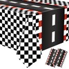 2 PCS Racing Car Plastic Tablecloths Car Theme Disposable Party