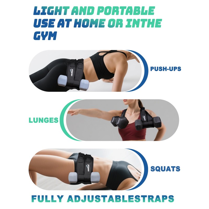 Hip Thrust Belt, Wider and Thicker Hip Bridge Belt, for