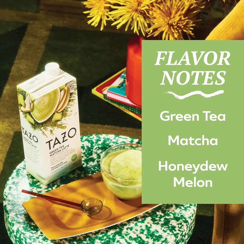 TAZO Tea Concentrate, Green Tea Matcha Latte, Organic Skinny Chai