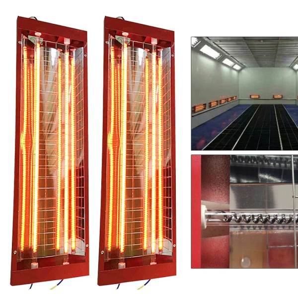 unbranded 2X 2000W Infrared Paint Curing Baking Lamp Heat Lamp