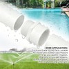 TALEGEN 5 Pack 2" PVC Fittings, 2 inch NPT Male