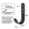 OTTFF 10 Pack Black Steel J Hook, 4-1/4" Wall Mount