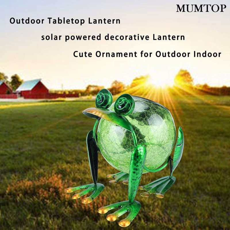 Solar Garden Lantern Waterproof LED Frog Solar Lights Outdoor Decorative
