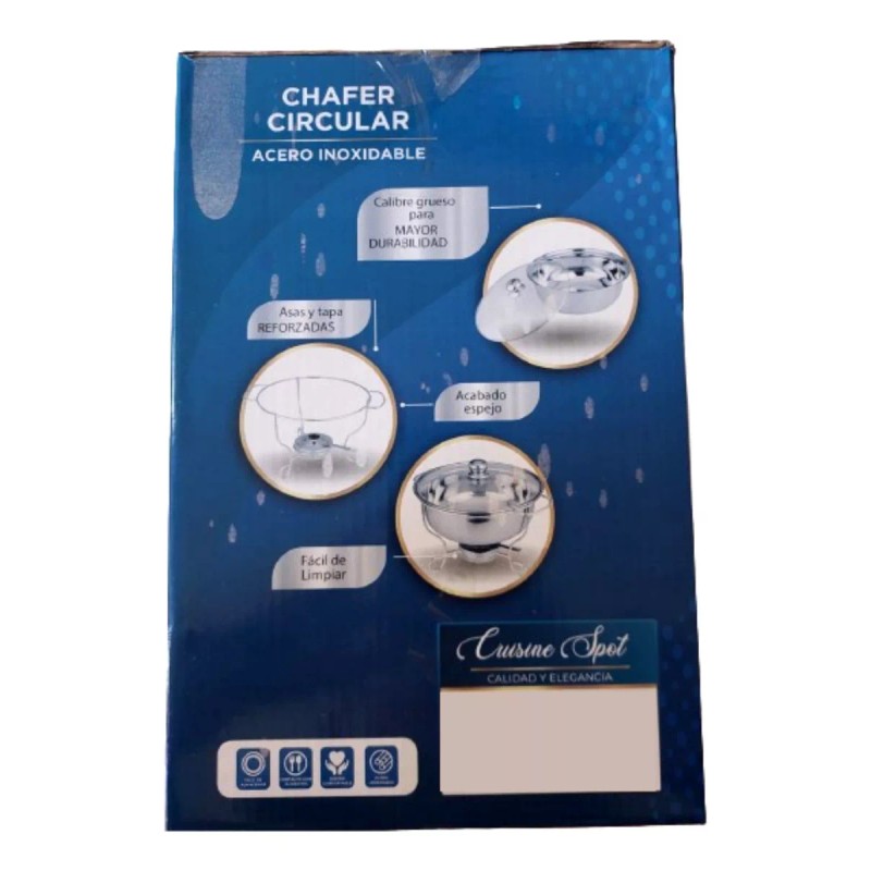 cuisine 2 Chafer Bufetera Calentadores De Comida Para Bufet Redonda