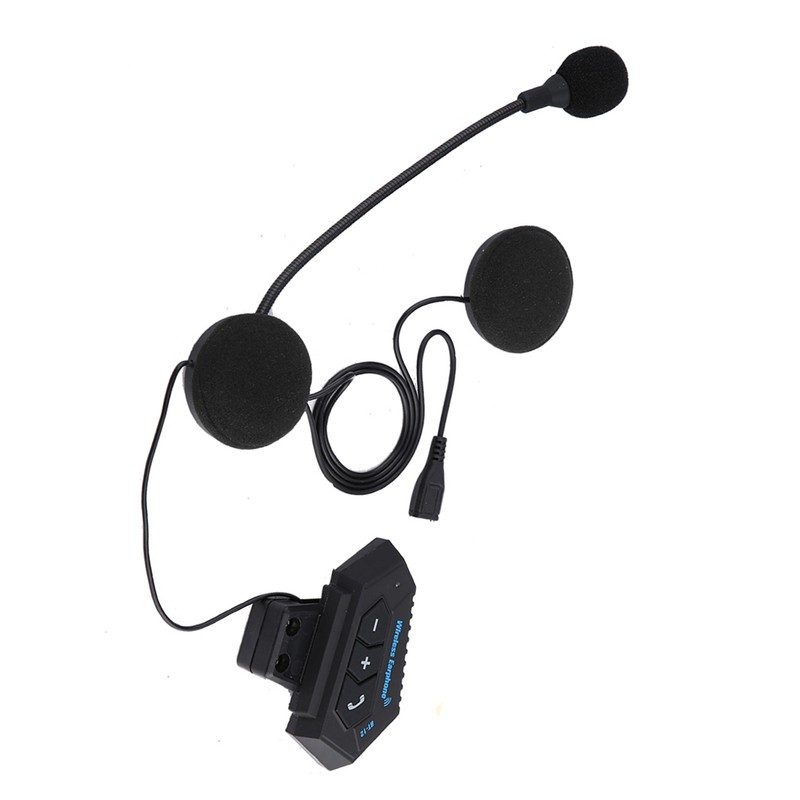 1 Pair Motorcycle Helmet BT Headset Headphone Speakers Support Handsfree