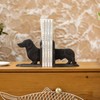 Phaxth Dachshund Dog Bookends Decorative, Wiener Dog Book Ends, Pair