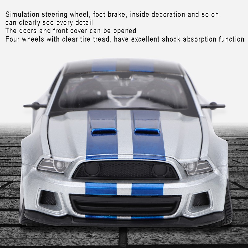 1:24 Miniature Alloy Racing Car Model for Ford Mustang GT