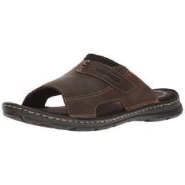Rockport Men's Darwyn Slide 2 Sandal, Brown II Leather, 12 W US