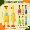 Suilung 8 Pcs Rubber Chicken Dog Toy Large Squeaky Rubber