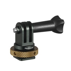 MINIFOCUS Adaptador de montaje para zapato caliente a GoPro, adaptador de montaje para cámara fría con tornillo de aluminio CNC para GoPro Hero 13/12/11/10/9/8/7/6/5/4, DJI Osmo Action, Campark y