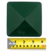 4" Ornamental Pyramid Post Cap for Wood Posts - Green