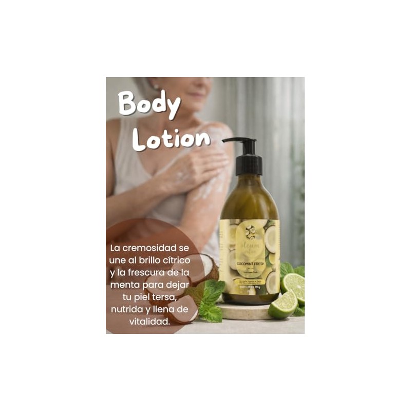 Oleum Vitae Kit Dúo Shower Gel Body Lotion Cocomint Fresh