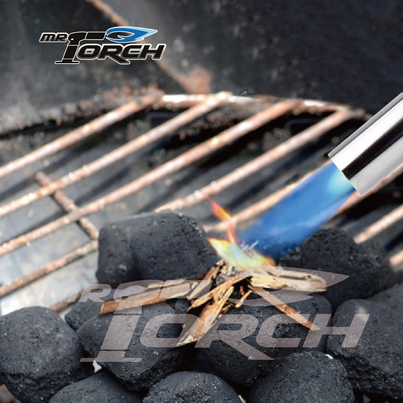 MR.TORCH Lightweight Butane Grill Torch Charcoal Starter EU fitting Connection