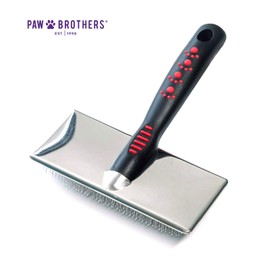 Ryan's Pet Supplies Paw Brothers Coated Pin Flat Slicker Brush for Dogs, Small