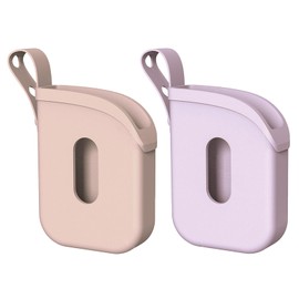 Dexprosy 2Pcs Silicone Case for Hand Sanitizer Spray - Compatible with Touchland Power Mist and Glow Mist 1FL OZ, Protective Travel Accessory with Adjustable Straps