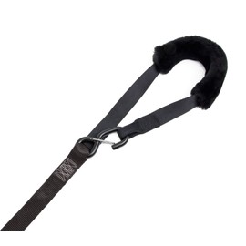 PowerTye 1.5in x 7ft Fat Strap Trailer Kit - Ratchet Tie-Downs with Soft-Tye and Storage Bag - Made in USA - 1,200 lb. Working Load Limit / 3,600 lb. Breaking Strength - Black (4 Strap Kit)