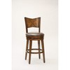 Hillsdale Jenkins 30.5" Swivel Bar Stool in Rustic Oak