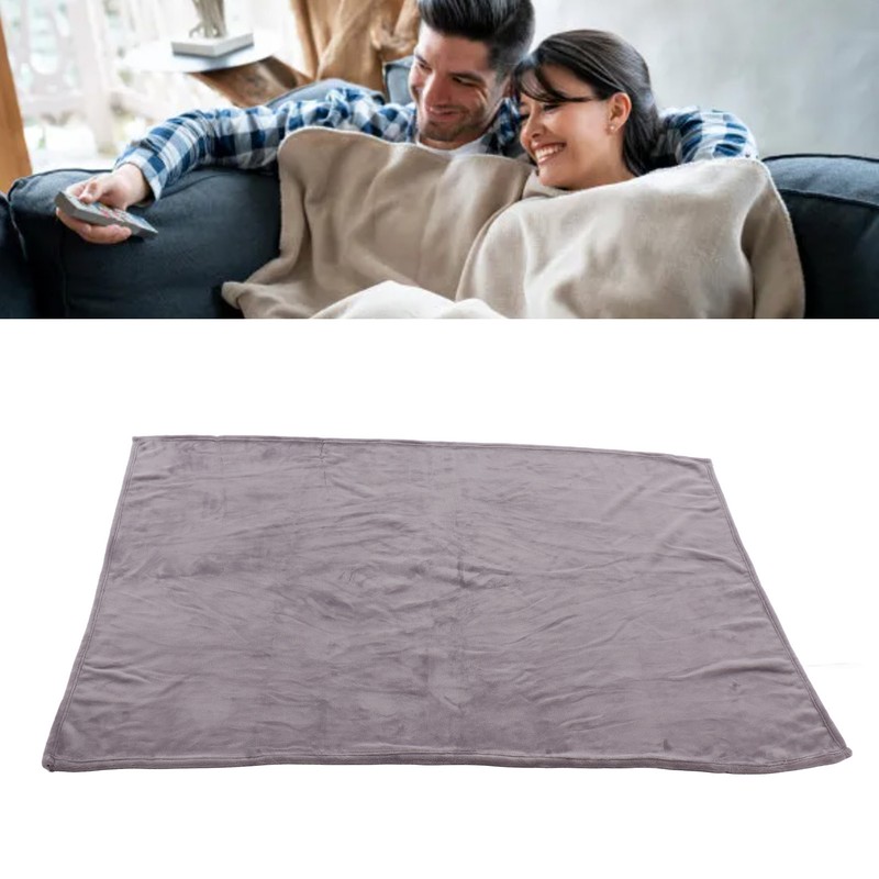 Flannel Throw Blanket Plush Light Breathable Foldable Warm Stylish Simple
