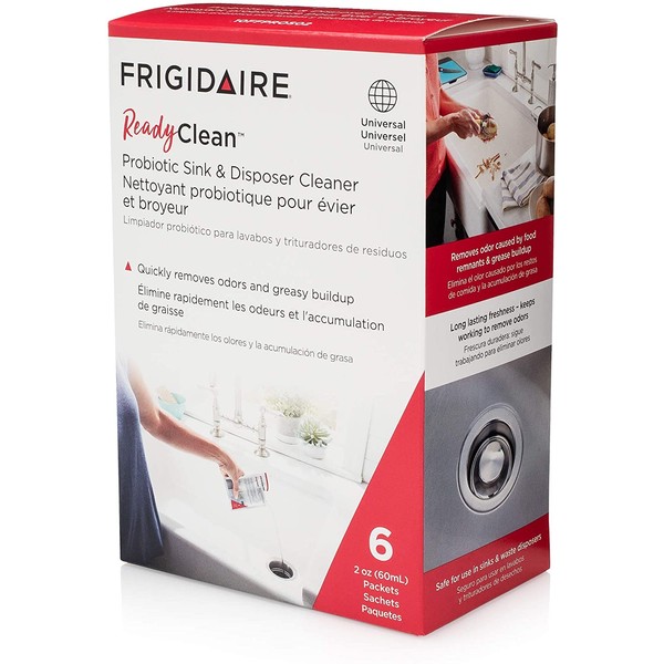 Frigidaire 10FFPROS02 Ready Clean Probiotic Sink & Disposer Cleaner, 6 Treatments