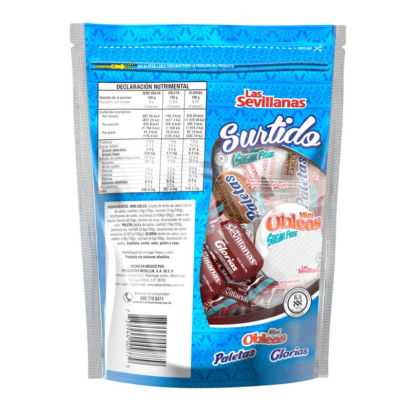 Surtido Mini Sin Azucar Palanquetas-Obleas-Glorias
