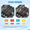 Nilight - 50055F 6 Way Blade Screw Fuse Block 6